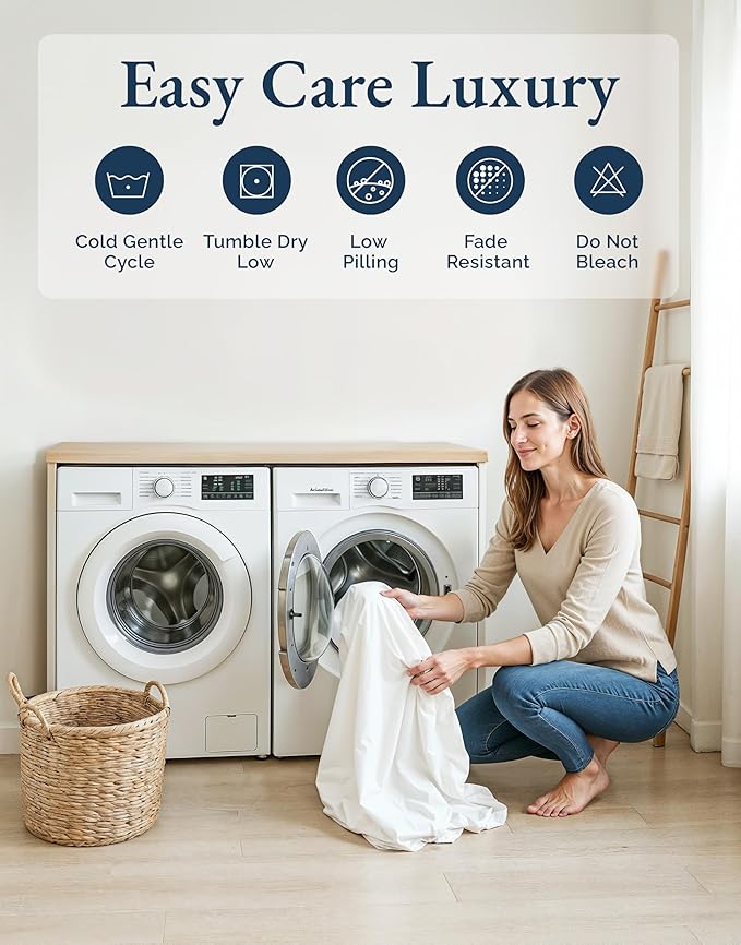 LANE LINEN 100% Organic Cotton California King Sheets Set, 4-Piece Pure Organic Cotton Long Staple Percale Weave Soft Best Bedding Sheets for Bed, Fits Mattress Upto 15" Deep - Glacier Grey