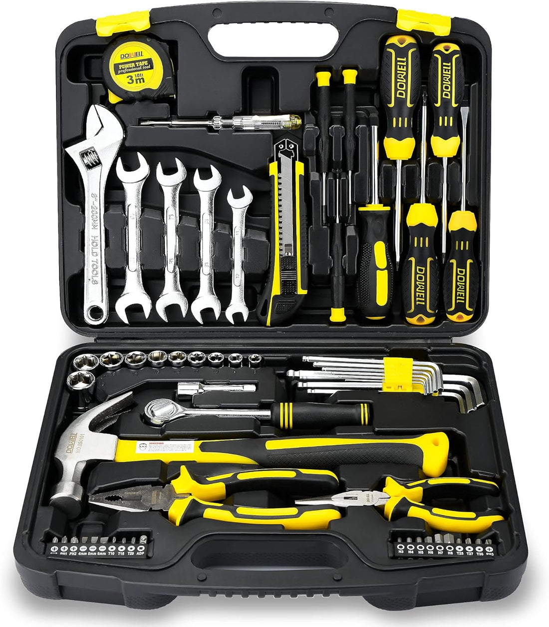DOWELL 61-Piece Tool Set Kit — Best Mechanic Home Repair Hand Tool Kit 2026