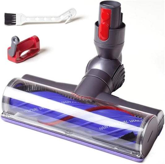 Laymi Anti-Tangle Vacuum Head Replacement for Dyson V7 V8 V10 V11 V15 SV11 SV10 SV12 SV14 Animal Absolute Vacuum Cleaners, Turbo Brush Head Attachment for Thin Carpets and Hard Floors