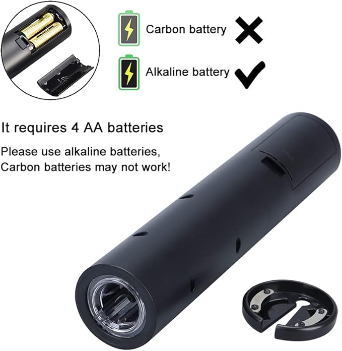 AIKARO - Electric Wine Bottle Opener Automatic Electronic Corkscrew, Battery Operated