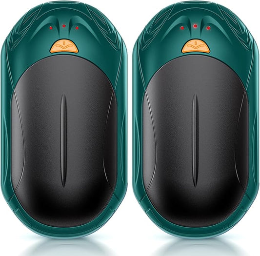 AI Hand Warmers Rechargeable 2 Pack, AI Smart Chips Electric Hand Warmers, 20Hrs Long Safe Heat, Portable Pocket Heater, Gifts for Christmas, Outdoor, Hunting, Golf, Camping Accessories