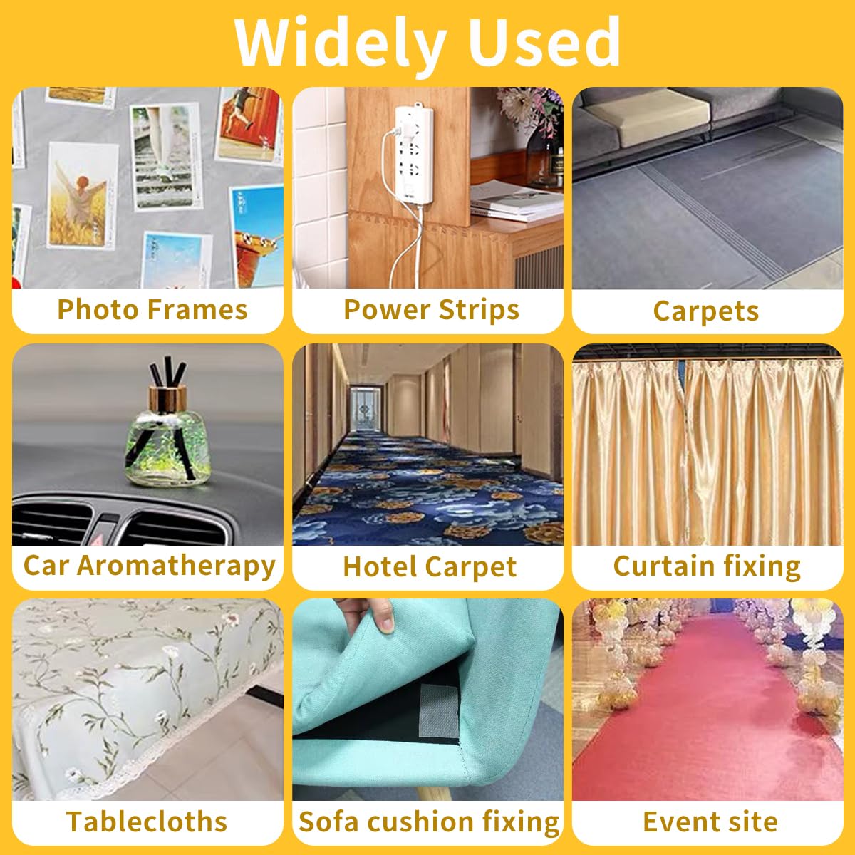 Thin Double Sided Tape Heavy Duty, 1.4" x 66 FT,Double Sided Fabric Tape for Crafts, Walls,Super Sticky Resistente Clear 2 Sided Tape,Easy Use Mounting Tape